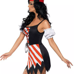 Fever Red and White Pirate Costume